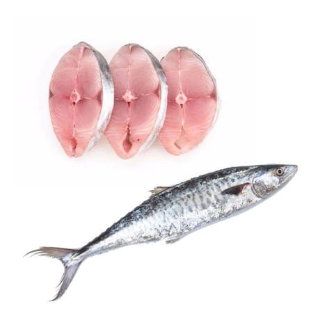 Fresh King Fish Slice Cut : 500 Gm