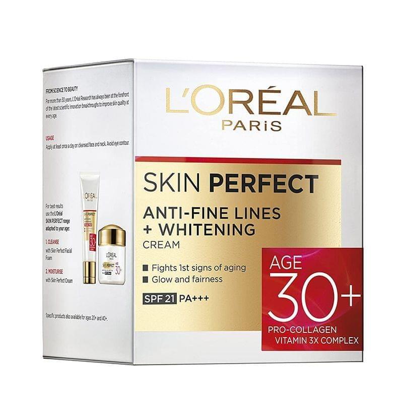 Loreal Paris Skin Perfect Anti Fine Lines and Whitening spf 21 Cream (Age 30+)