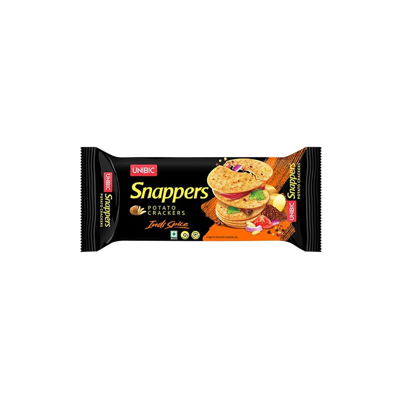 Unibic Snappers Potato Crackers Indi Spice