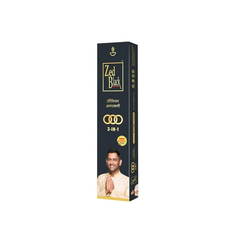 Zed Black Premium Incense Sticks 3 In 1