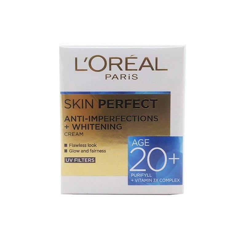 Loreal Paris Skin Perfect Anti Imperfections + Whitening Cream Age 20+